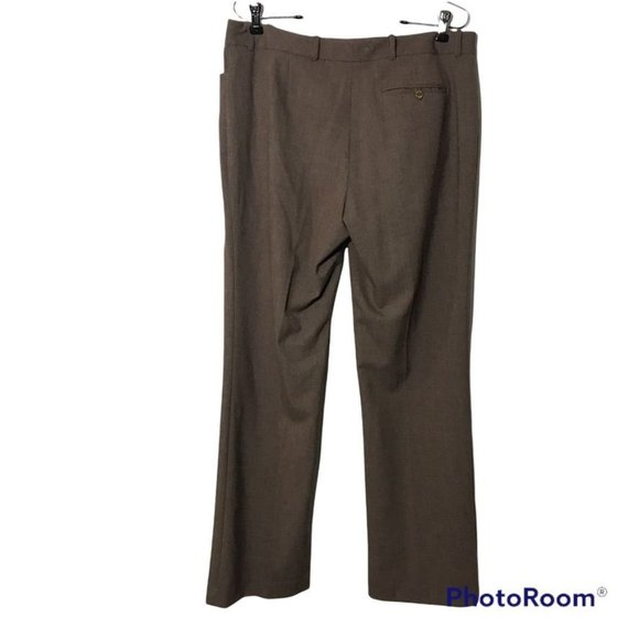 Calvin Klein Mid Rise Modern Fit Straight Leg Pants in Heather Taupe - Picture 4 of 7